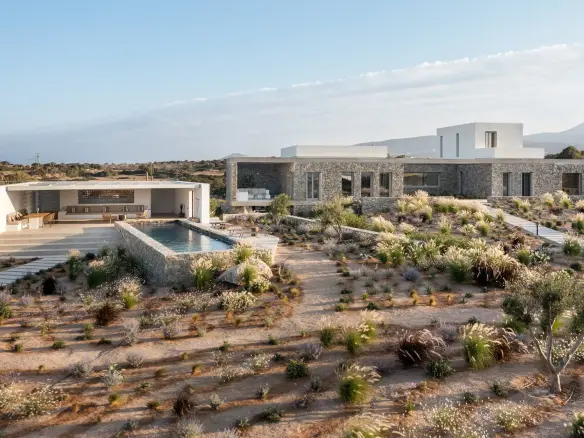 Architectural masterpiece with panoramic sea views on a 9,800 sq.m. estate in Paros