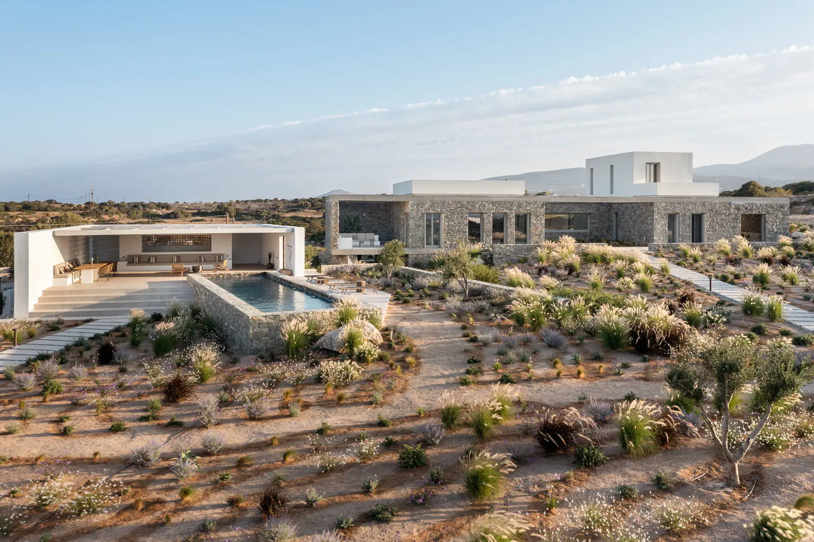 Architectural masterpiece with panoramic sea views on a 9,800 sq.m. estate in Paros