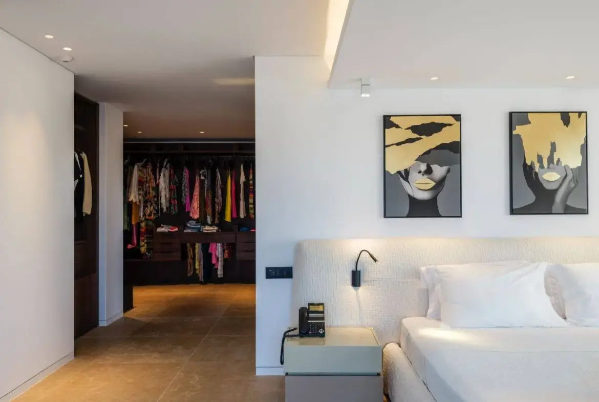 Contemporary ultra-luxury estate in Mykonos with helipad, dual pools & panoramic Aegean views