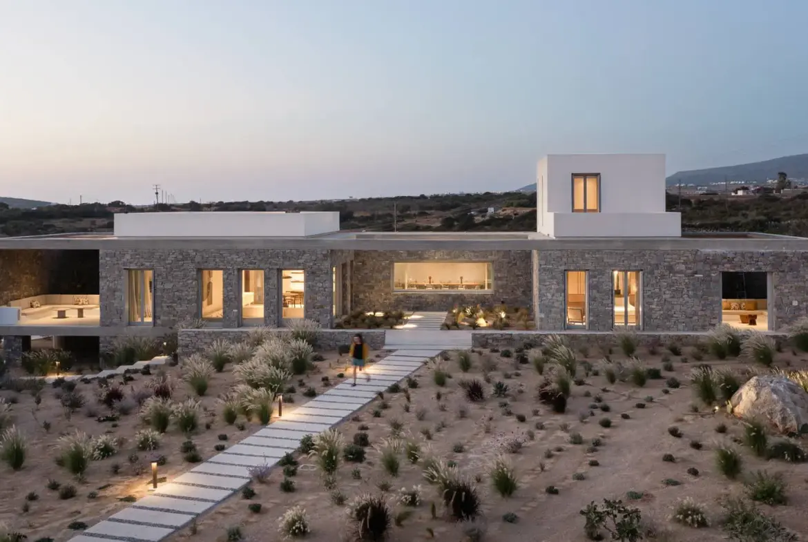 Architectural masterpiece with panoramic sea views on a 9,800 sq.m. estate in Paros