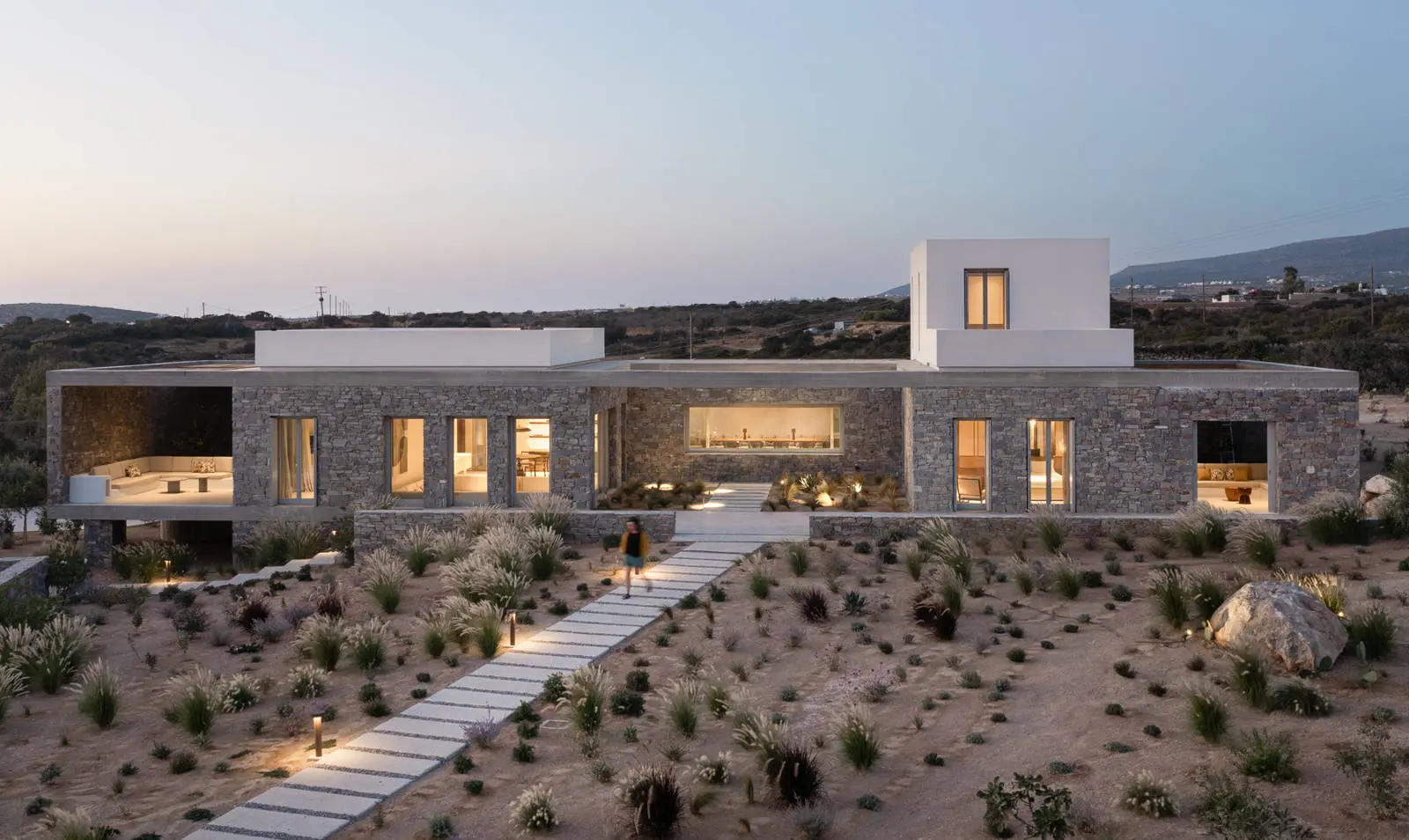 Architectural masterpiece with panoramic sea views on a 9,800 sq.m. estate in Paros