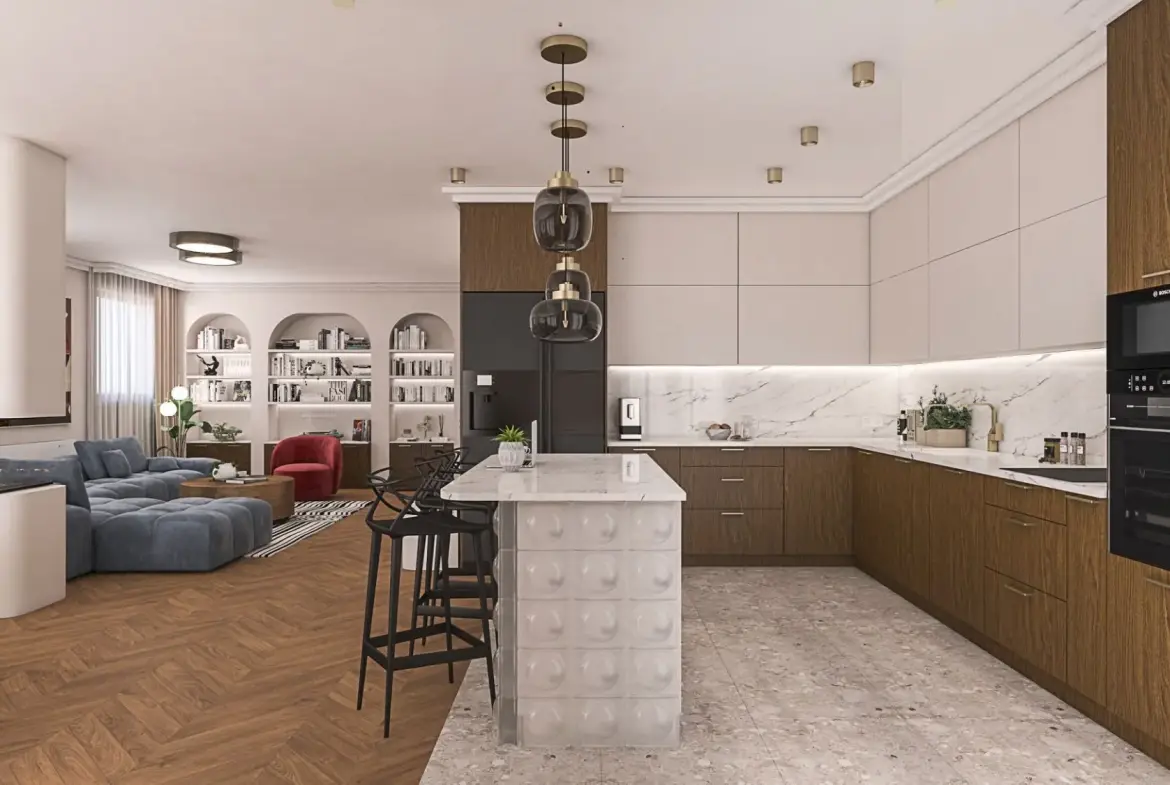 New detached house with modern architecture and high-class execution