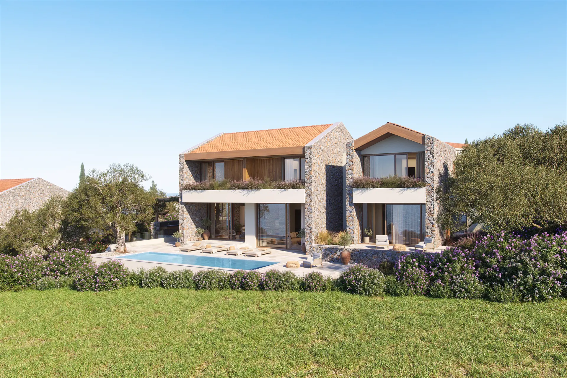 Prime Location Villa overlooking the first holes of the golf course and Adriatic Sea