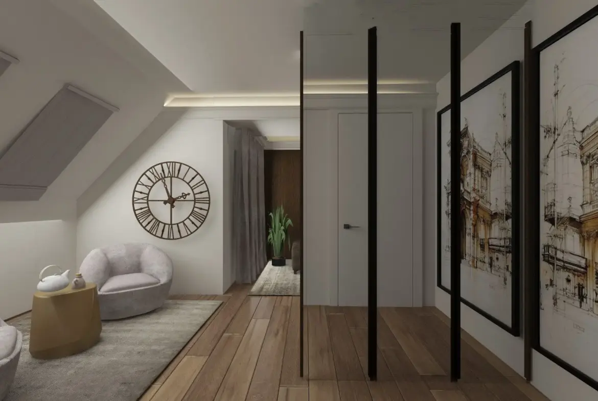 Penthouse with a panoramic terrace next to the National Palace of Culture for sale