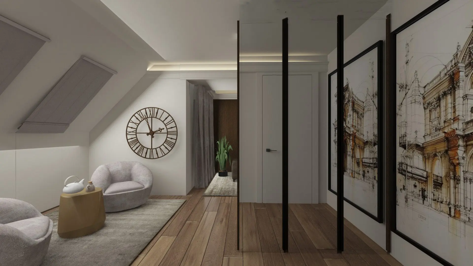 Penthouse with a panoramic terrace next to the National Palace of Culture for sale