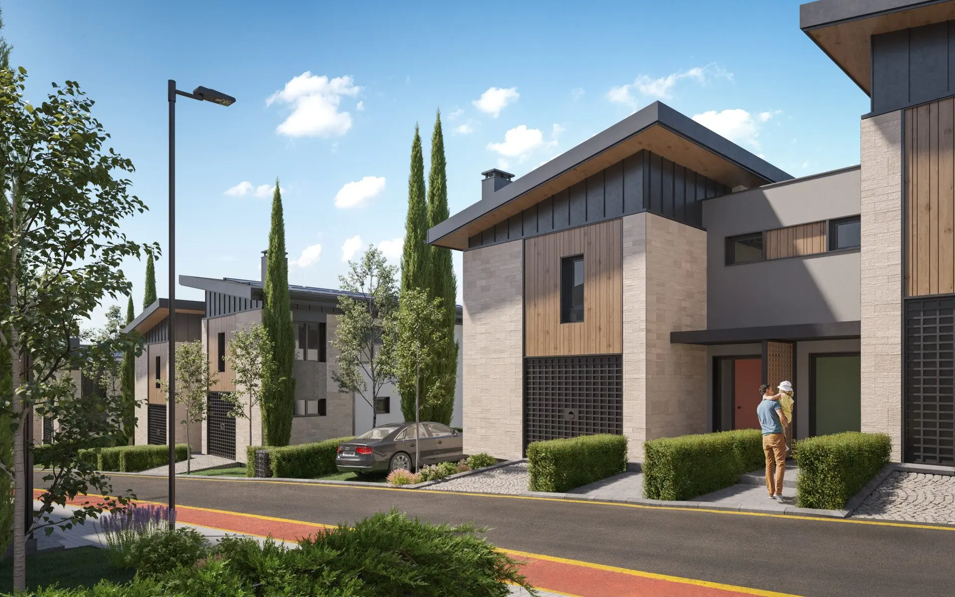 Single-family house in a new luxury gated residential complex