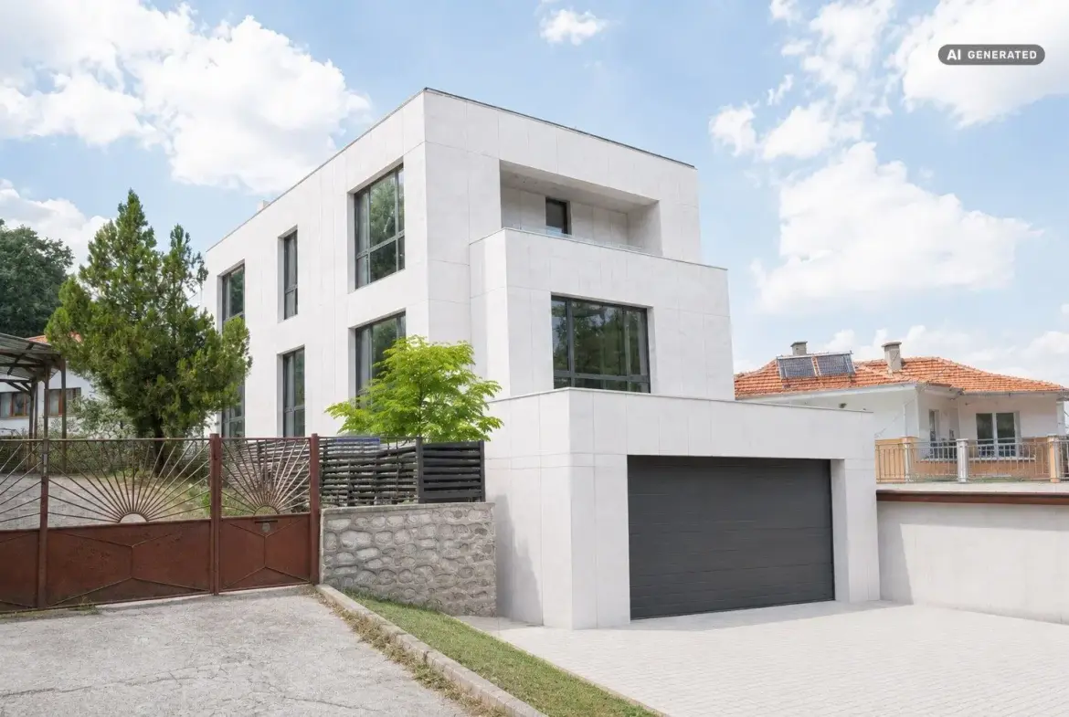 Modern detached house with panoramic views of Sofia and Vitosha Mountain
