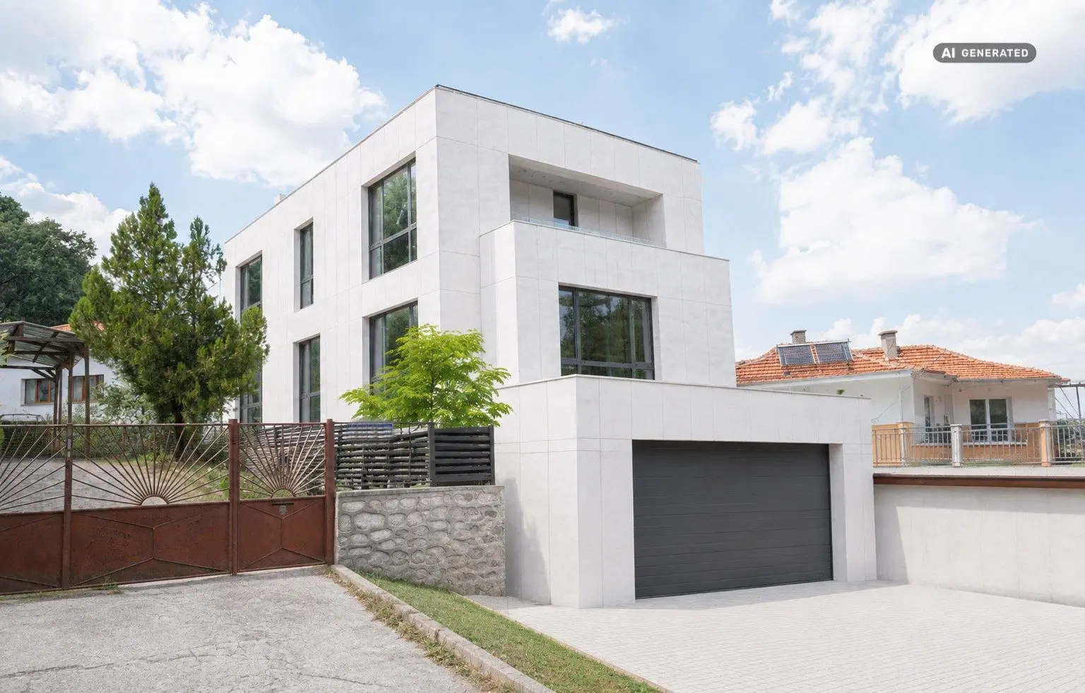 Modern detached house with panoramic views of Sofia and Vitosha Mountain