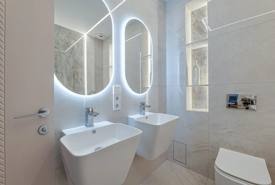Elegantly furnished two bedroom apartment in a modern architectural building for sale