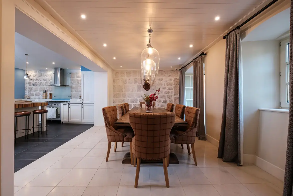 Waterfront Renovated Stone Villa in Dobrota: Authentic Charm Meets Contemporary Style