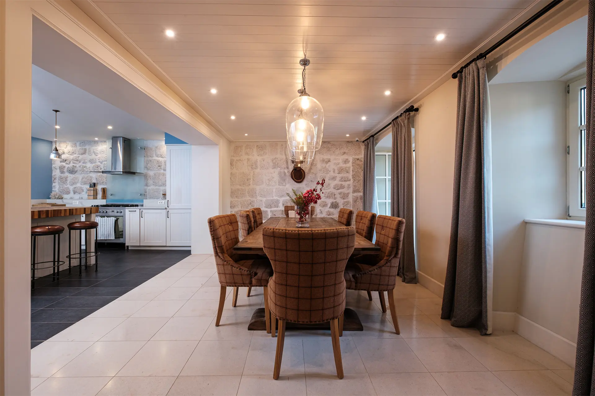 Waterfront Renovated Stone Villa in Dobrota: Authentic Charm Meets Contemporary Style