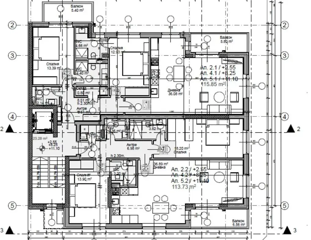 Two-bedroom apartment in a new building in Iztok district for sale