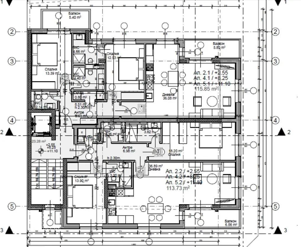 Two-bedroom apartment in a new building in Iztok district for sale