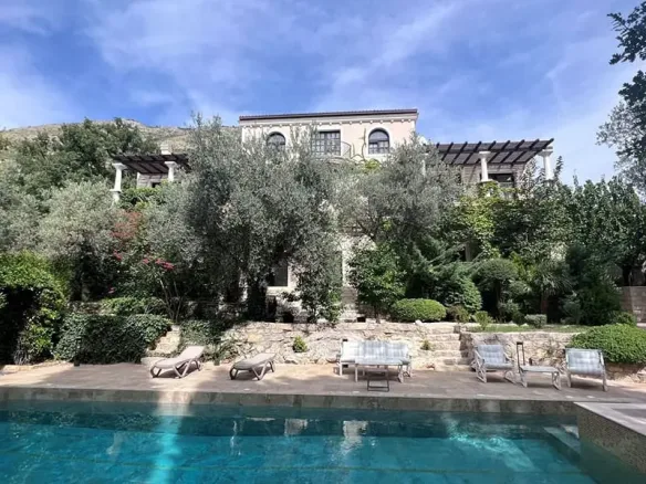 Authentic three-story villa with pool, Reževići, Budva
