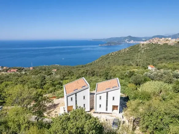 Eco villas with panoramic sea view, Tudorovići, Budva