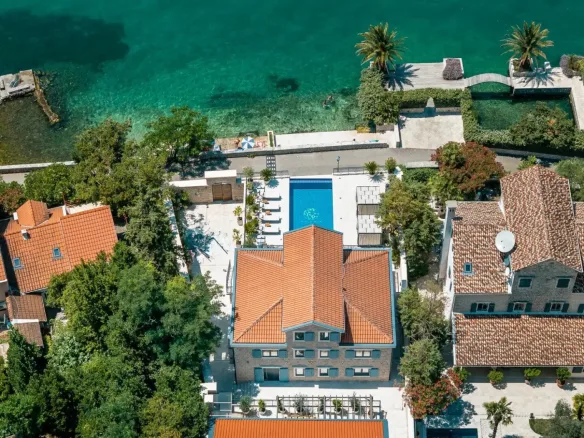 Stone villa on the first line to the sea, Ljuta, Kotor