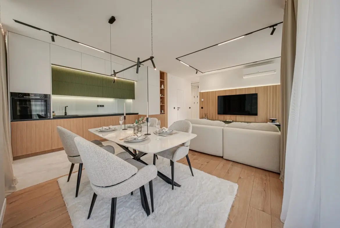 Luxurious two-bedroom apartment in an iconic, innovative building Kosher