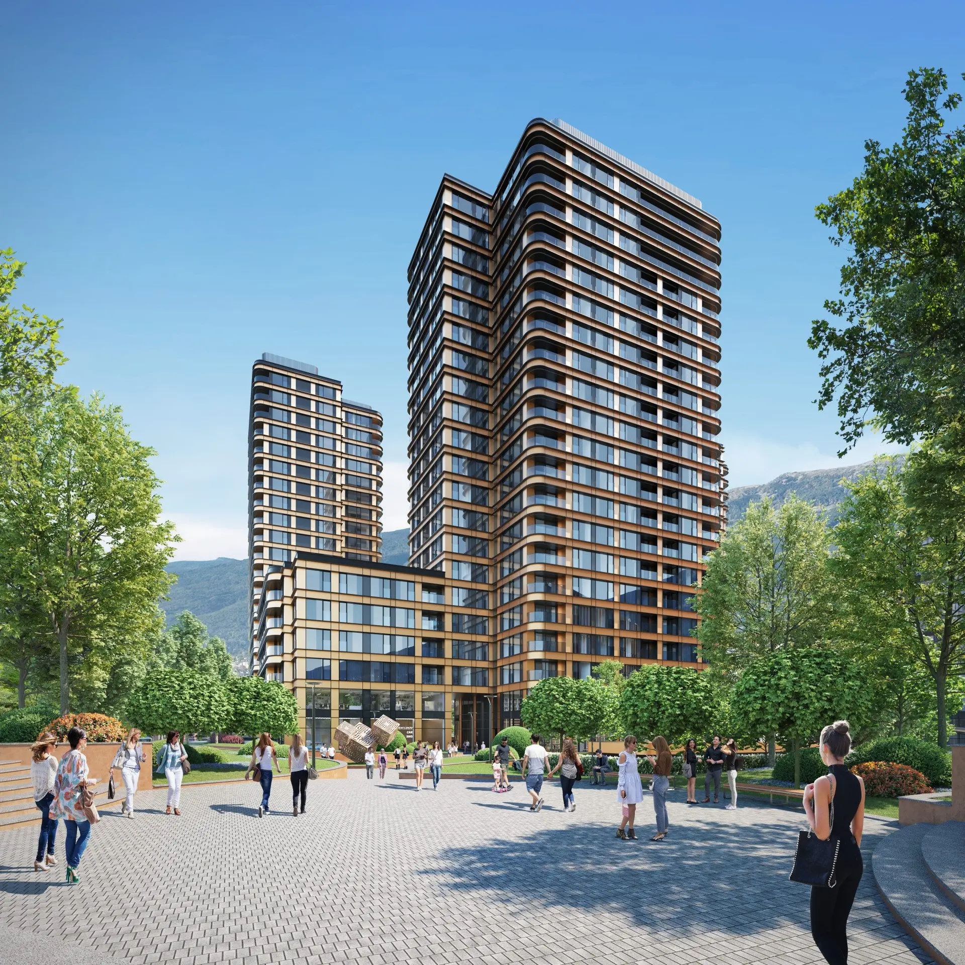 Three-bedroom apartment in a new generation complex for sale