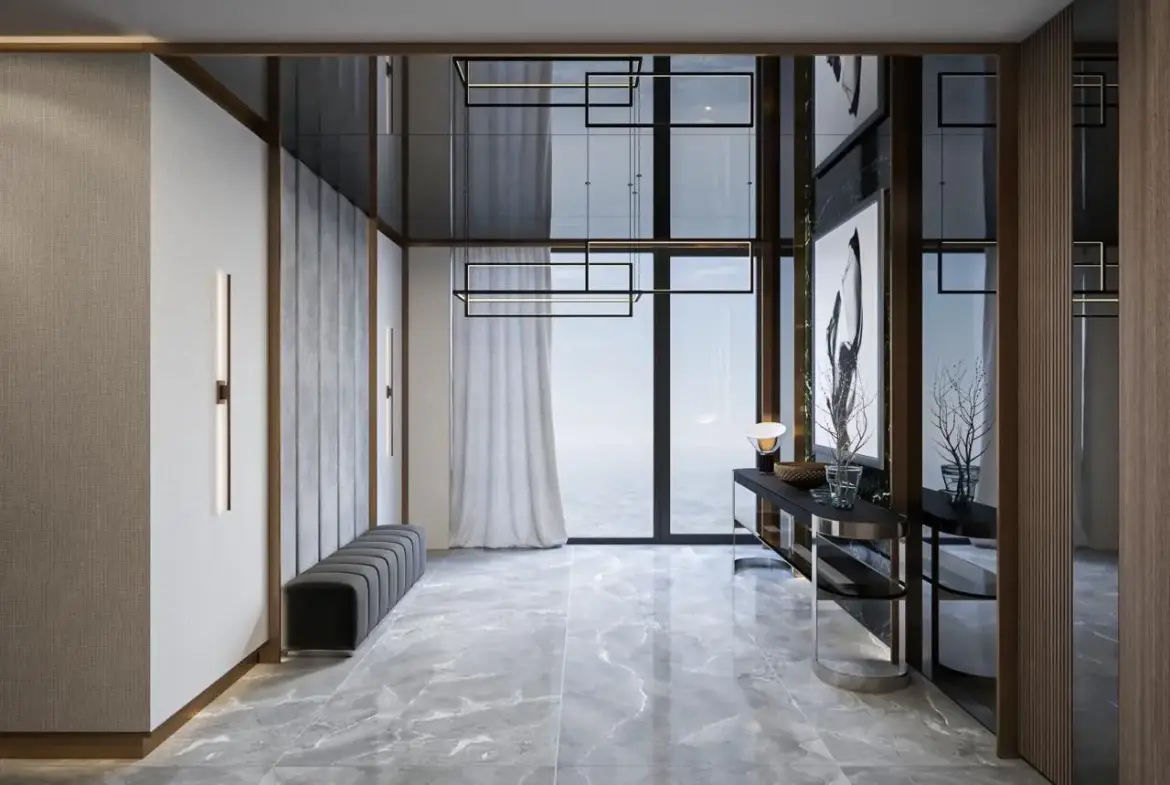 Impressive multi-room apartment on an entire floor in a luxury building next to Paradise Mall