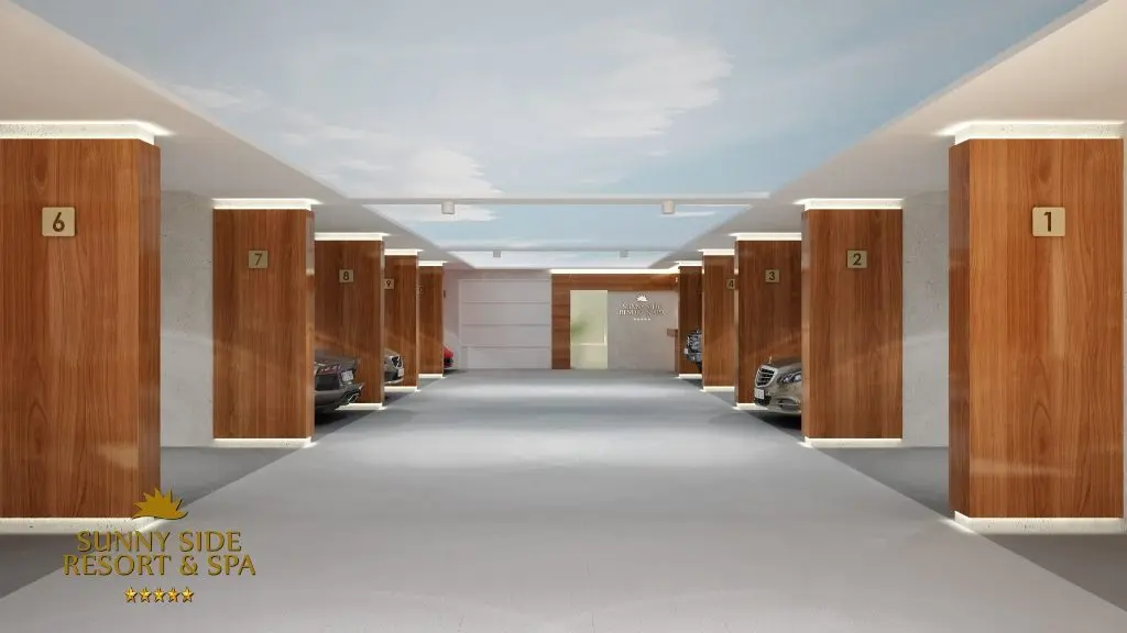 Three-bedroom apartment at a residential resort and Spa in Becici