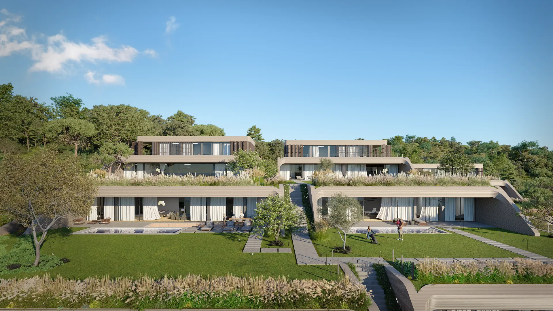 House in a boutique complex with a fantastic sea view in the town of Sozopol