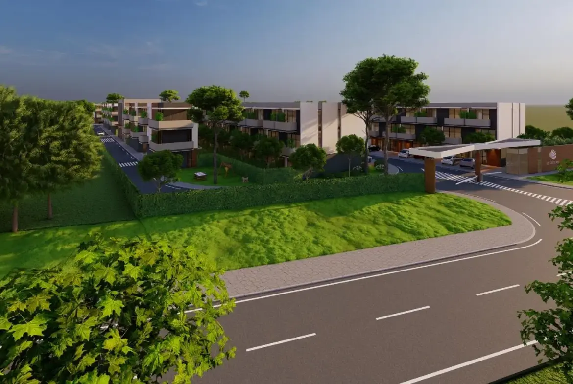 Townhouse for Sale in La Dimora Residence | B-4 Middle Single Row with Garden & Community Views