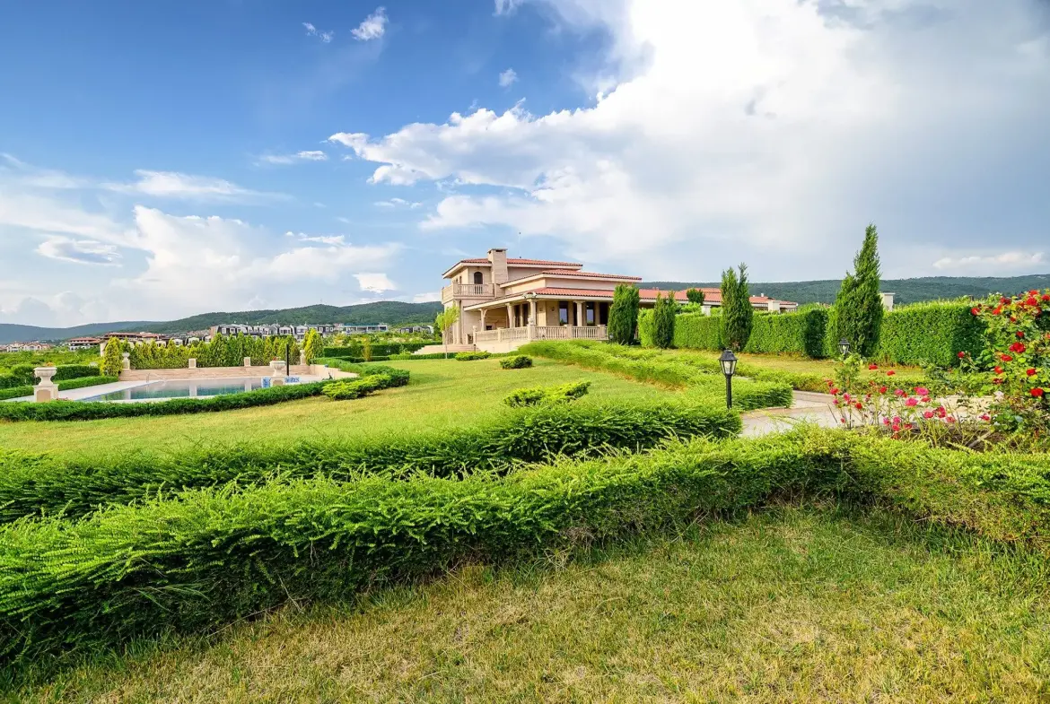 An exclusive residence with a pool near the Sunny Beach resort