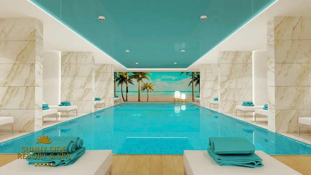 Three-bedroom apartment at a residential resort and Spa in Becici