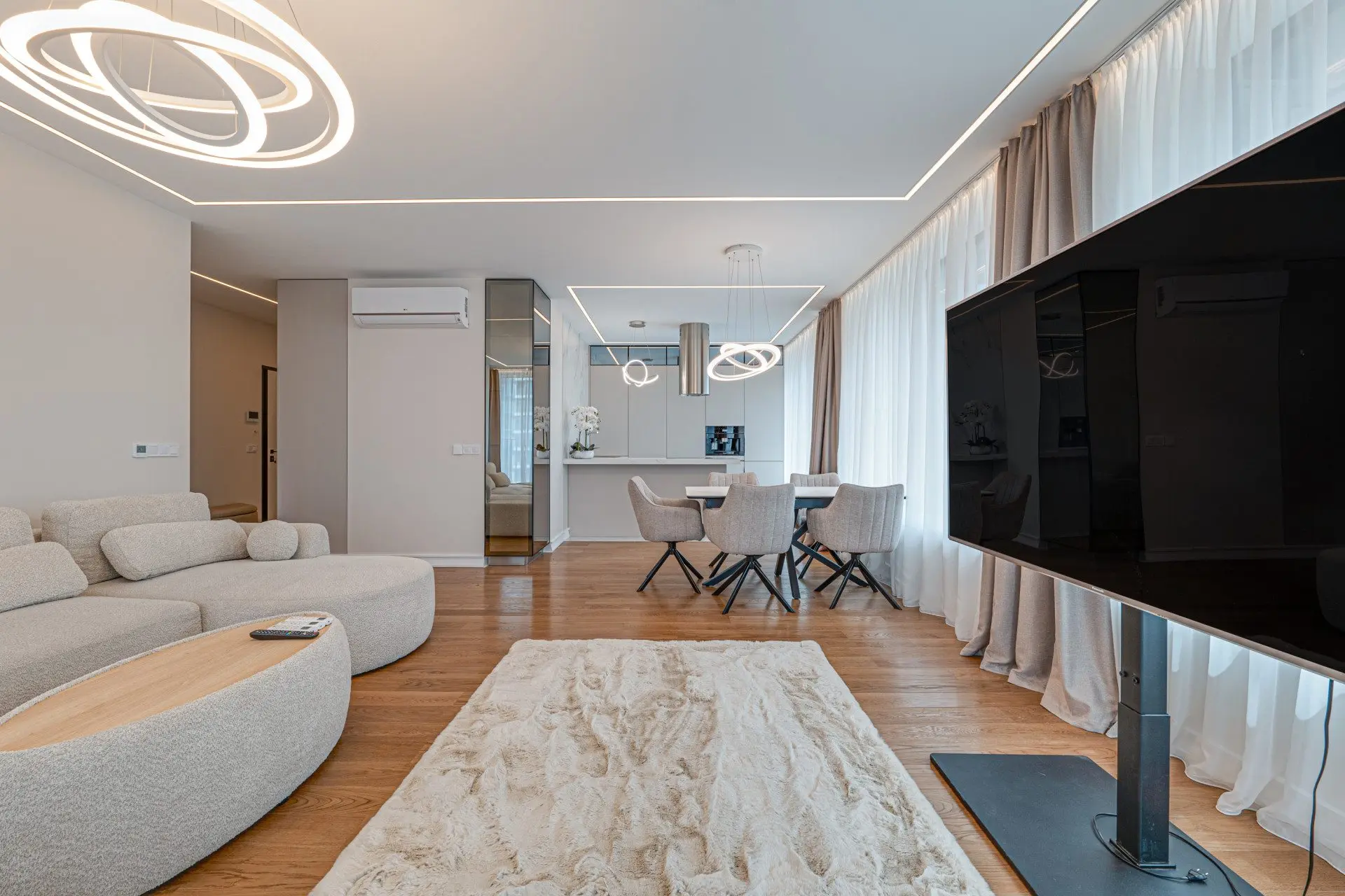 Elegantly furnished two bedroom apartment in a modern architectural building for sale