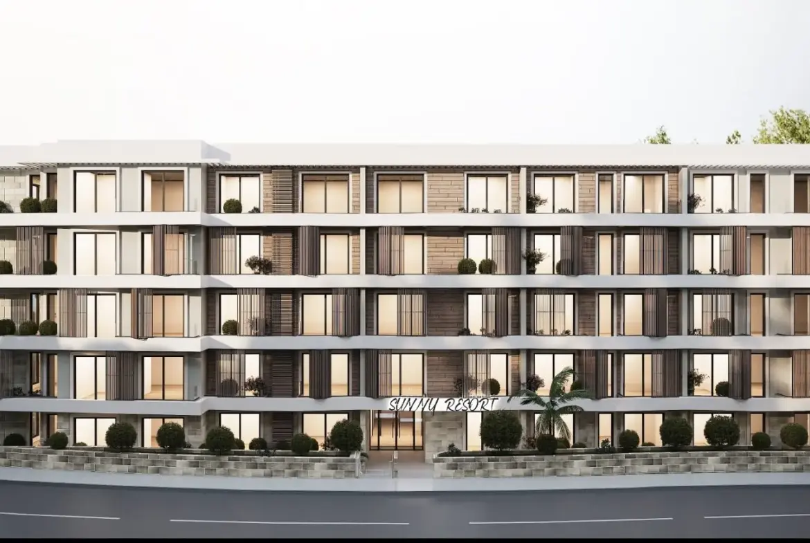 Three-bedroom apartment at a residential resort and Spa in Becici