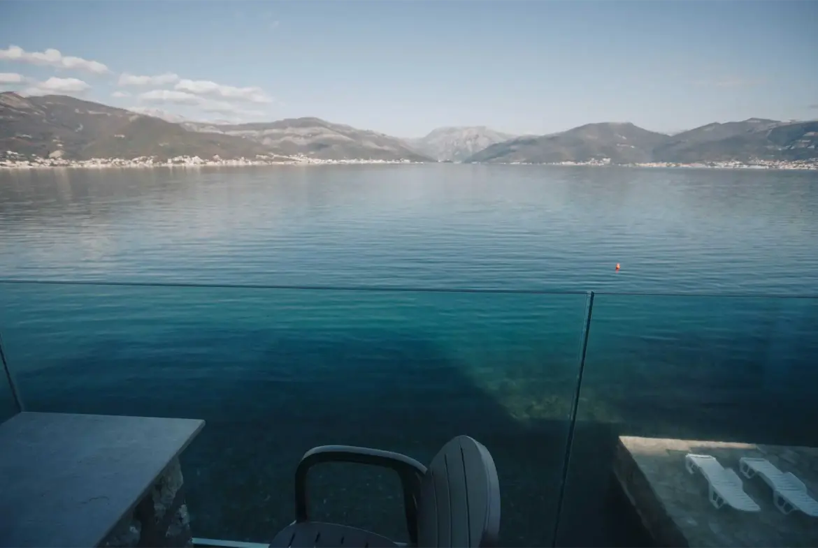 For sale seafront stone house with three apartments in Krasici