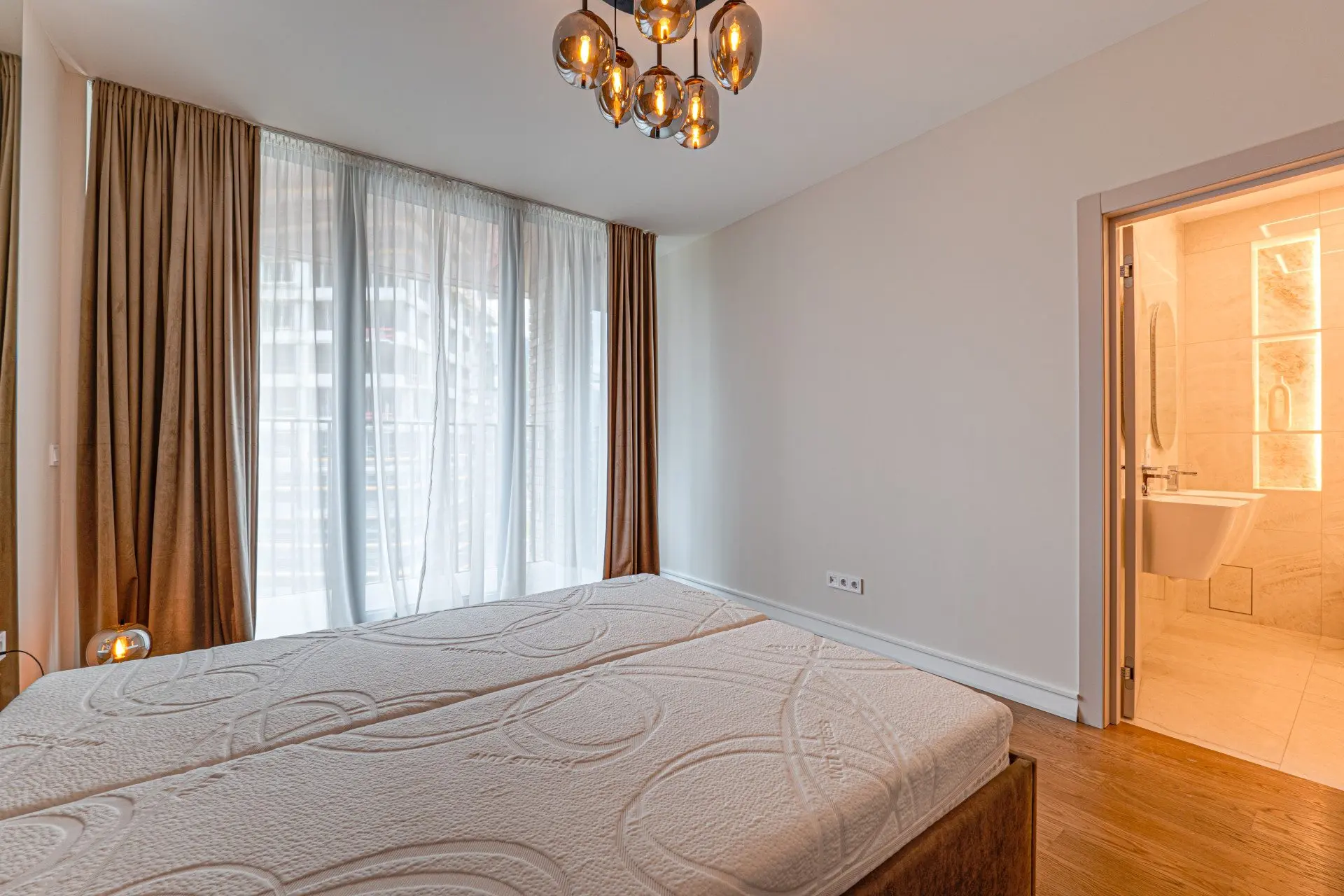 Elegantly furnished two bedroom apartment in a modern architectural building for sale