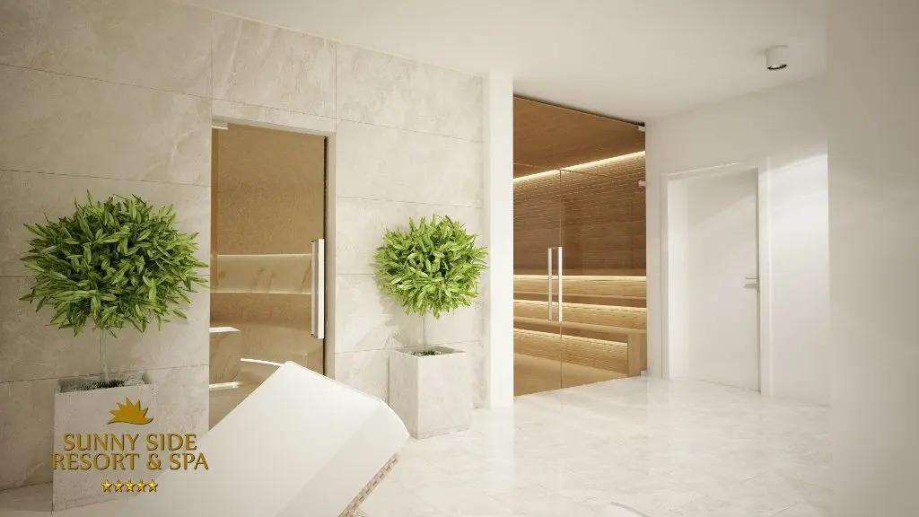 Three-bedroom apartment at a residential resort and Spa in Becici