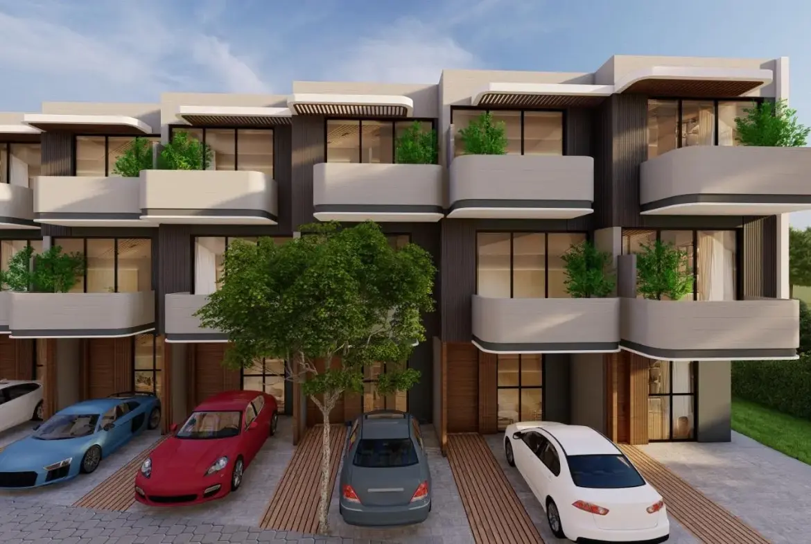 4-Bedroom Townhouse for Sale in La Dimora Residence | C-11 Middle Single Row with Garden & Community Views