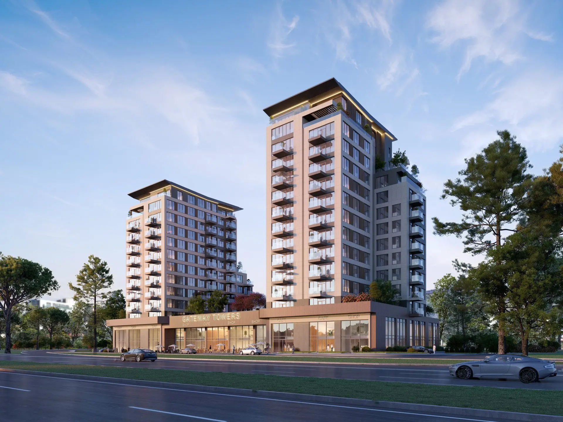Shop in the newly built residential building GATEWAY TOWERS on Tsarigradsko shose Blvd.