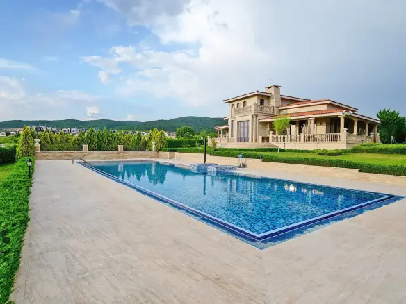 An exclusive residence with a pool near the Sunny Beach resort