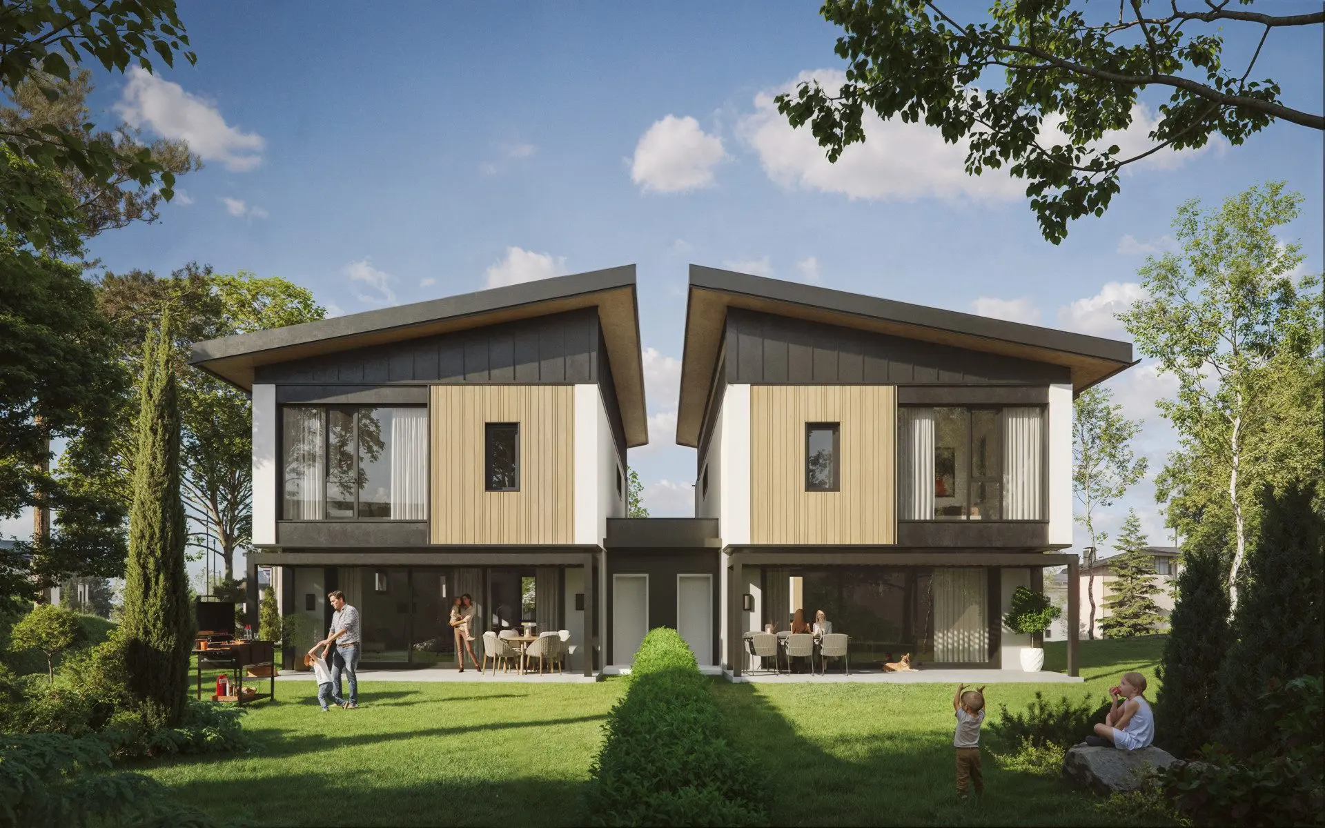 Single-family house in a new luxury gated residential complex