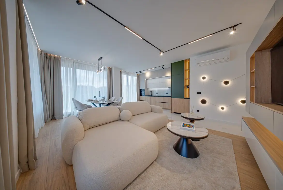 Luxurious two-bedroom apartment in an iconic, innovative building Kosher