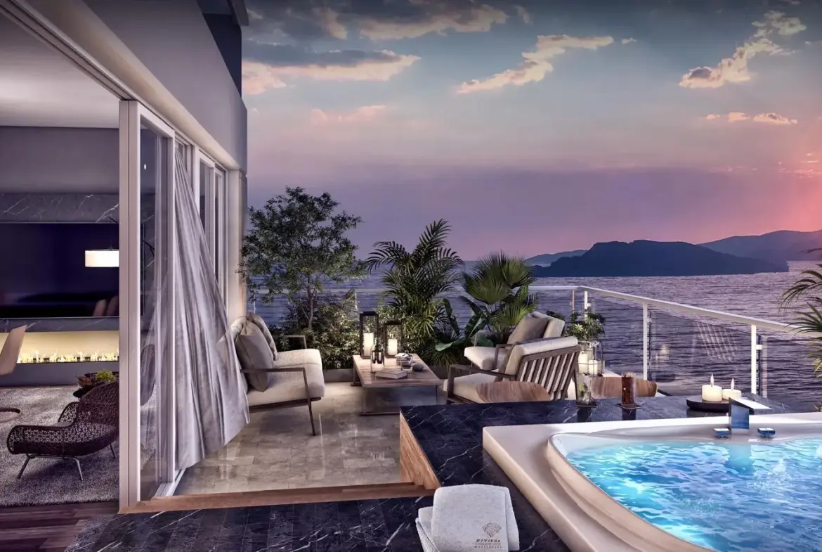 Luxurious Penthouse at the beachfront five-star complex in Budva