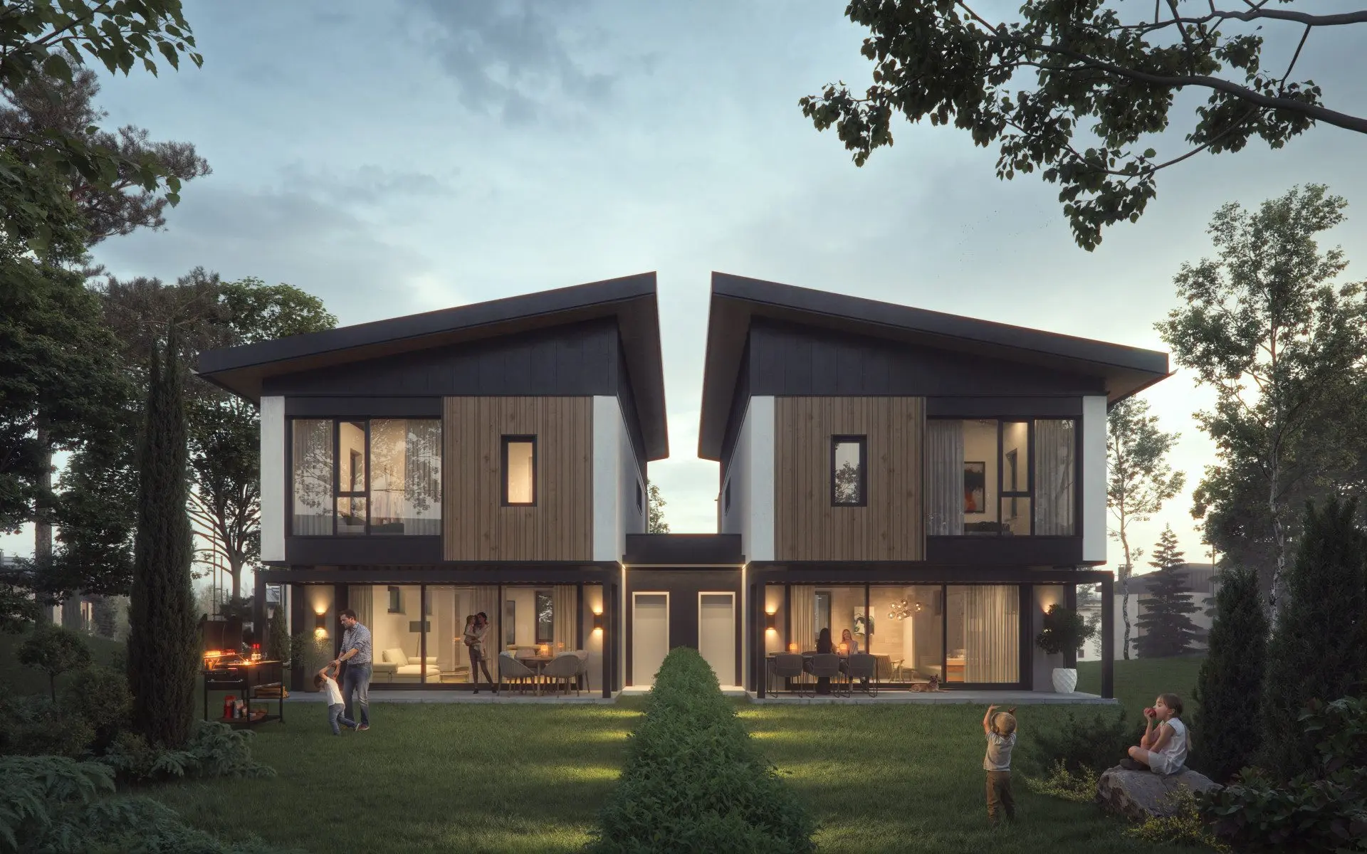 Single-family house in a new luxury gated residential complex