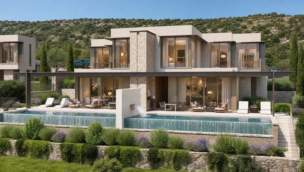 Three-Bedroom Twin Villa with Pool and Boka Bay Views at The Peaks, Luštica Bay