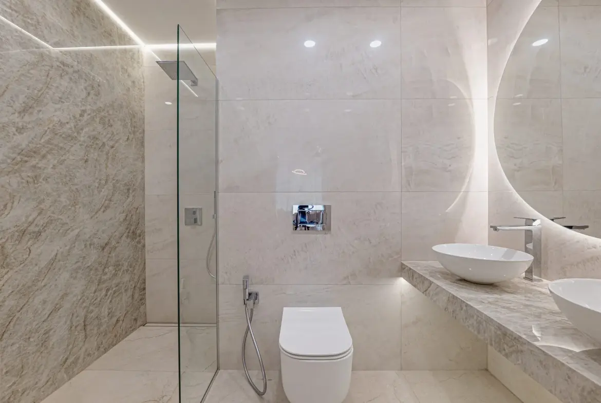 Elegantly furnished two bedroom apartment in a modern architectural building for sale