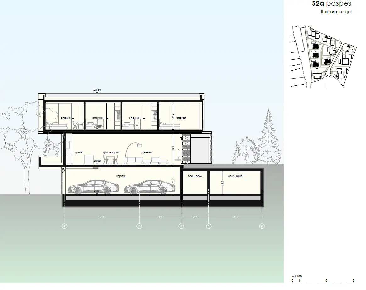 Newly built detached house in a gated complex at the foot of Vitosha Mountain