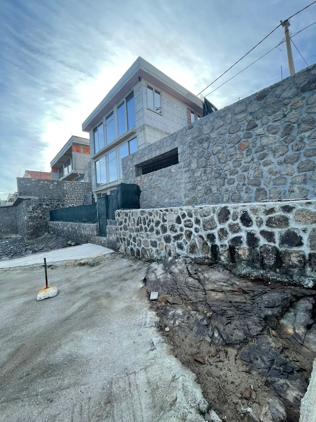 New Family Villa First Line to the sea, Under Construction in Krasici, Lustica Peninsula