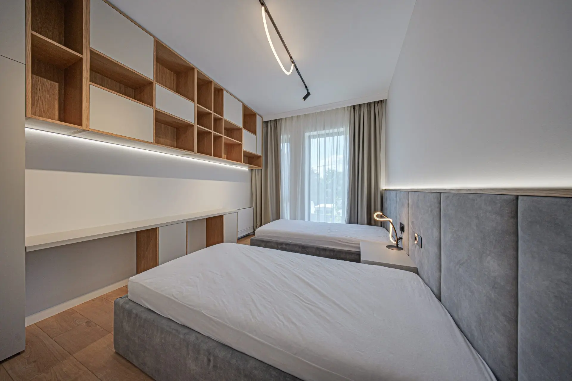 Luxurious and fully furnished two-bedroom apartment in a new gated complex for sale