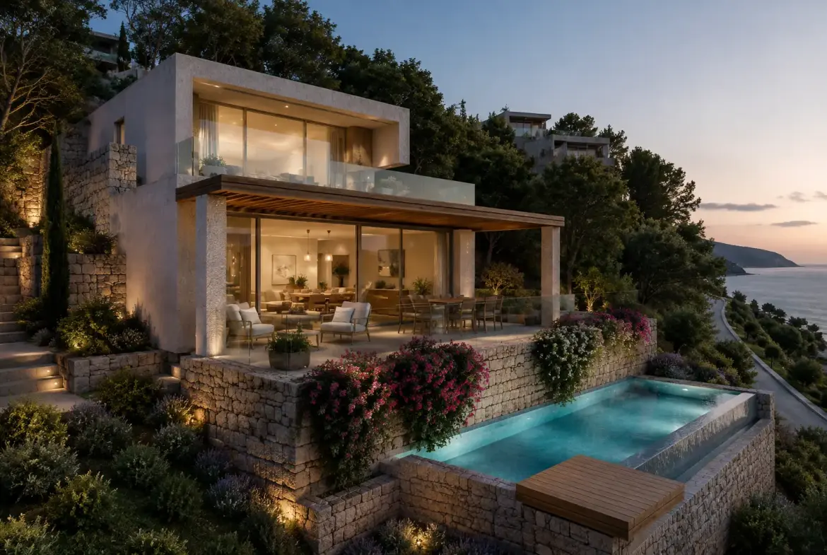 Luxury Mediterranean Villa for Sale with Private Pool Green Coast 2, Palasë