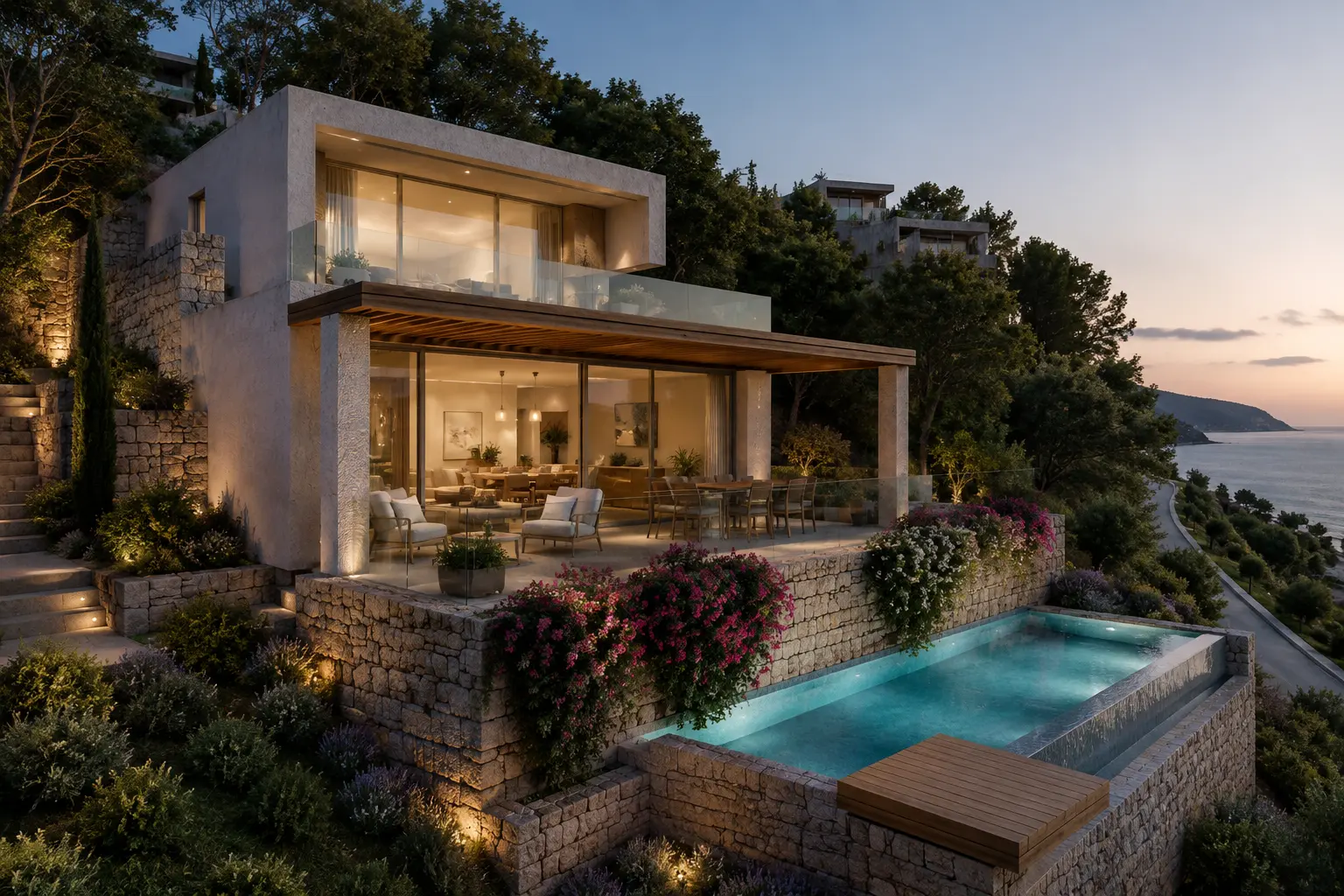Luxury Mediterranean Villa for Sale with Private Pool Green Coast 2, Palasë