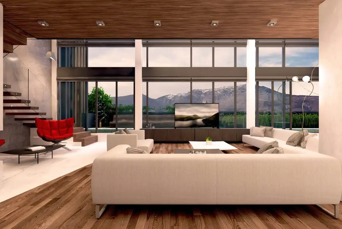 A detached penthouse with a homely feel