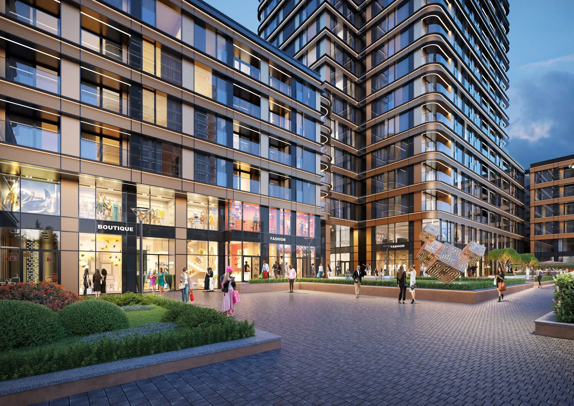 Three-bedroom apartment in a new generation complex for sale