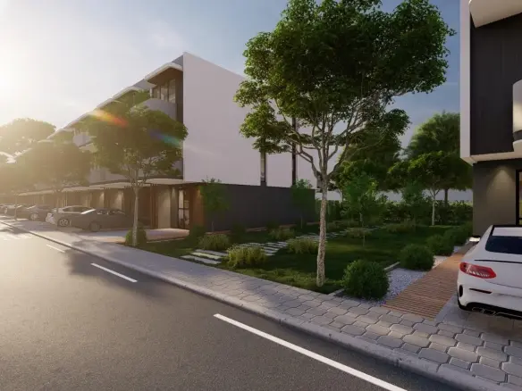 4-Bedroom Townhouse for Sale in La Dimora Residence | B-7 Middle Single Row with Garden & Community Views